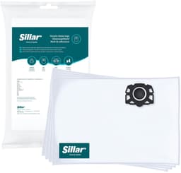 Sillar, stofzuigerzakken synthetisch - anti-allergeen, vervanging voor 6.959-130.0 2.863-314.0 KFI 357 - geschikt voor stofzuigers Karcher WD1 WD2 WD3 WD3.200 KWD1 KWD2 KWD3 SE4 SE4001 SE4002 - 4 stuks — thumbnail 1