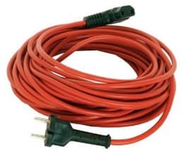 Gelijkwaardige aan origineel, stofzuiger Afneembaar haaks netsnoer 15 meter - H05VV-F 2x1mm² - Rood - Geschikt voor Tennant, Taski, Wetrok, IPC Soteco, Ghibli en meer — thumbnail 2