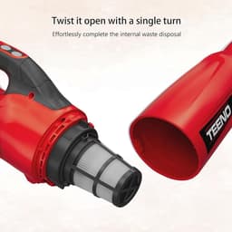 2-in-1 stofzuiger voor droog en nat reinigen, 1,83 m³/min luchtdoorstroming, lichtgewicht en ergonomisch, met 8 accessoires en afneembare accu — thumbnail 2
