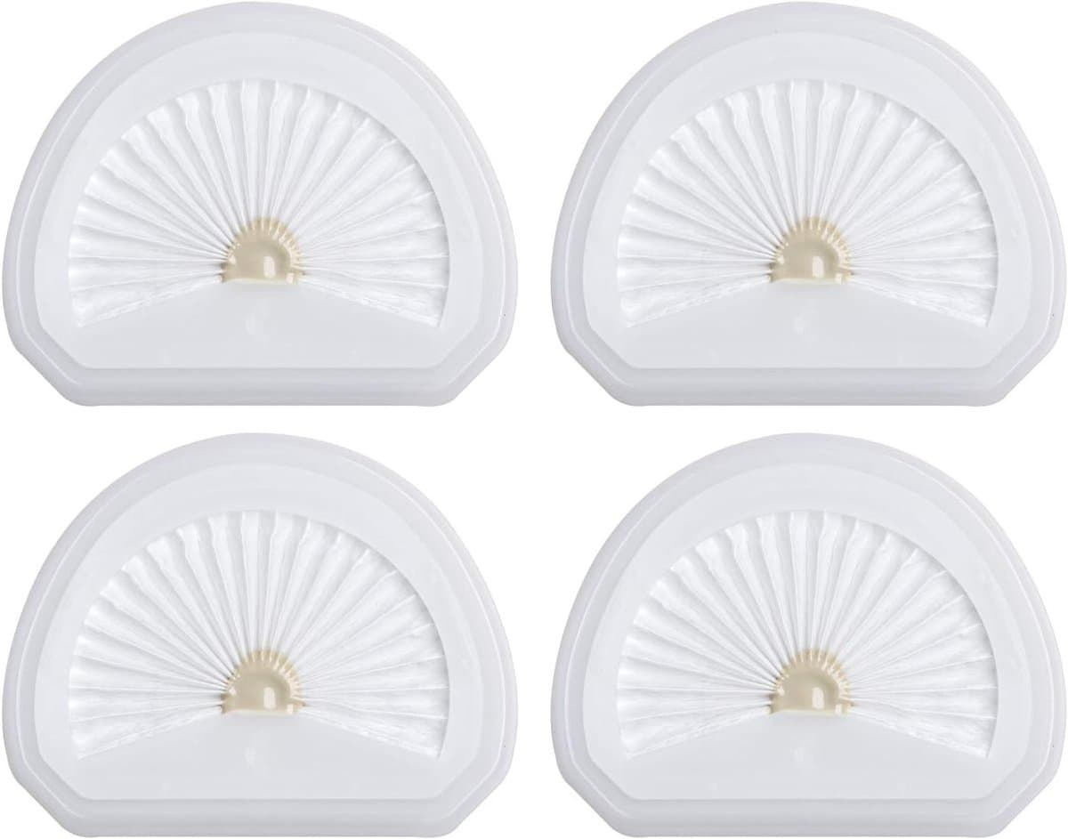4 stuks - filterpatronen - Stofzuigerfilters - Vervangingspatronen voor Black & Decker VLPF10-serie HLVA 315J, 320J, 325J - Vervangingsfilters voor handstofzuigers - Stofzuigeraccessoires - Wit — afbeelding 1