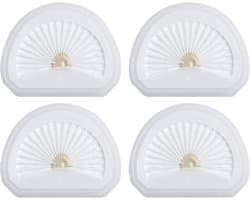 4 stuks - filterpatronen - Stofzuigerfilters - Vervangingspatronen voor Black & Decker VLPF10-serie HLVA 315J, 320J, 325J - Vervangingsfilters voor handstofzuigers - Stofzuigeraccessoires - Wit