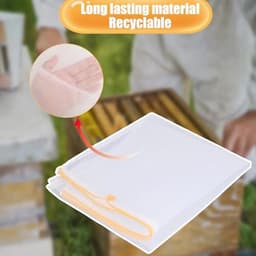 Honingfilterzak - 4 Stuks Fijnmazige Nylon Zeefzak 57,5 x 46 cm met Trekkoord - Herbruikbaar voor Bijenteelt en Notenmelk — thumbnail 1