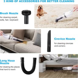 9000pa Draadloze Handstofzuiger - Krachtige 120W - 30 Min Werkduur - USB Oplaadbaar - Voor Thuis Auto Kantoor — thumbnail 4