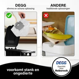 DEGG® - 12x stofzuigerzakken geschikt voor Roborock Q5+, Q7+, Q7MAX+, S7MAXV Ultra, S7 Pro ultra - Robot zakken - Premium kwaliteit — thumbnail 5