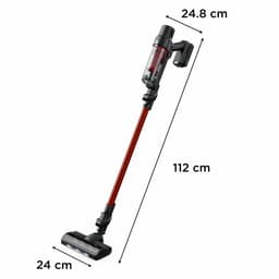 Rowenta X-Pert 7.60 RH6A73 - Steelstofzuiger - Draadloos - Rood - Ultralicht - Inclusief Turbo Borstel - LED verlichting zuigmond zuigmond - 140 W - 45 min. gebruikstijd — thumbnail 2