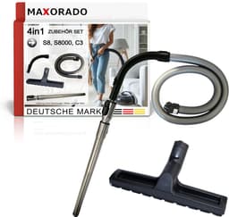 Maxorado Stofzuiger Set 4-delig - Parket vloermondstuk + handgreep + slang + telescopische buis - geschikt voor Miele C3, S8 Serie, en vele andere modellen — thumbnail 3