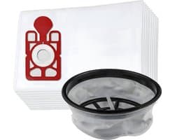 10x Stofzuigerzak en 1x filter set geschikt voor 12" Numatic Henry en Hetty / James - PPR240 - Model NVM-1CH 604015