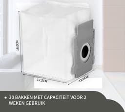 Replacements® Stofzuigerzakken geschikt voor Irobot Roomba e5 e6 e7 i1 i1+ i3 i3+ i4 i4+ i5 i5+ J5 J5 combo i6 i6+ i7 i7+ J7 J7+ i8 i8+ - 4 stuks — thumbnail 3