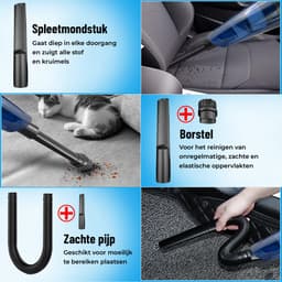 Innovixpro® Kruimeldief – Nat&Droog – Handstofzuiger – 17000Pa ! – ExtremeZuigkracht – Kruimeldief snoerloos – Kruimelzuiger – Jouw ultieme schoonmaakpartner – Kruimelzuiger-Autostofzuiger-Nat&droog-InclusiefReistas — thumbnail 4