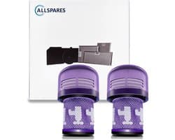 AllSpares HEPA-filter (2 St.) 971517-01 voor Stofzuigers geschikt voor Dyson V12 Slim / Detect Slim