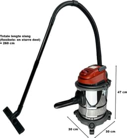 SHARK Vacuum Cleaner Nat en Droog Stofzuiger Bouwstofzuiger | Stofzuiger | 1200 Watt | IPX4 | RVS vuilreservoir 15 L | Stroomkabel 4 m | Blaasfunctie — thumbnail 2