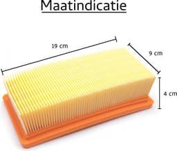 Vlakfilter geschikt voor Karcher WD7 6.414-971.0 Vervanging onderdelen Nat & Droog — thumbnail 2