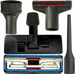Maxorado Stofzuiger Set 5-delig 30 tot 40 mm - combi vloerzuigmond + Vario adapter + meubelborstel + stofborstel + opzetstuk voegenzuigmond - geschikt voor Kärcher, Miele, Hyla, Einhell, Makita, EIO, en nog veel meer - Universeel voor 30 tot 40 mm — thumbnail 1
