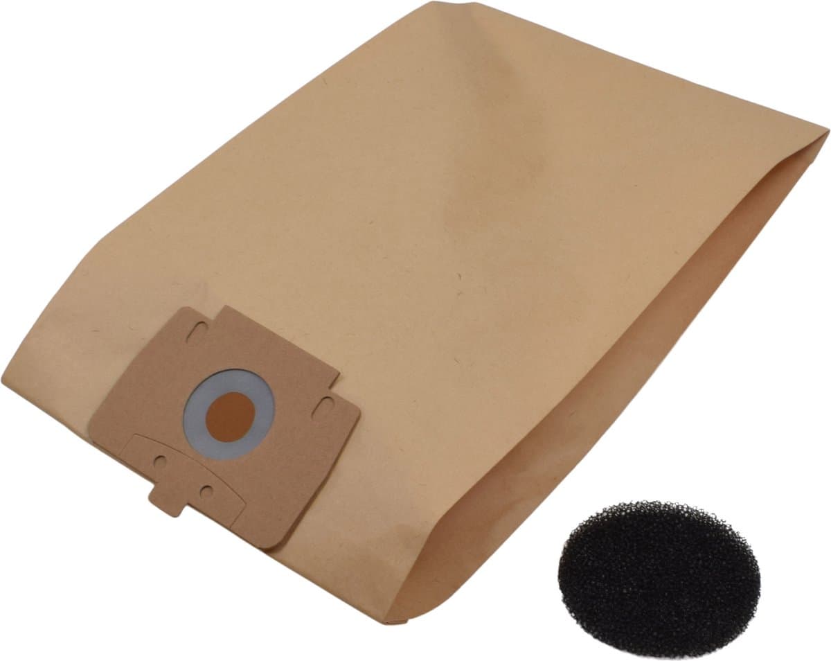 Geschikt voor CLEANFIX. 10 stuks. Stofzuigerzakken voor S10, S10VDE, S10Plus, S10Plus Eco, SW15, 22430, + Motorfilter, Papier. COVAKO Merk — afbeelding 1