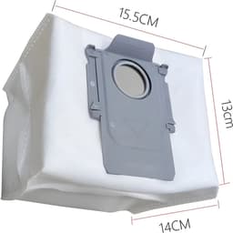 12 stuks Stofzuigerzakken geschikt voor Roborock Q5+, Q7+, Q7 Max+, S7, S8, S8+, S8 Pro Ultra, G10 Pro, G10s, G10s Pure, G20 - Stofzuigerzakken - 155mm*130mm — thumbnail 4