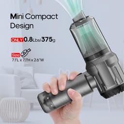 Draadloze Mini Handstofzuiger USB-C Oplaadbaar voor Auto Kantoor en Thuis — thumbnail 4