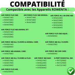 29V-netlader ter vervanging van RS-RH5664 Compatibel met Rowenta Air Force Flex 560/460/Air Force 360/260-stofzuiger Phonillico® — thumbnail 4