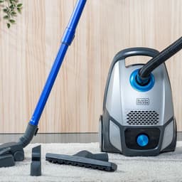 Stofzuiger met zak 700W Krachtige Zuigkracht 4 Liter Inhoud Grijs — thumbnail 2