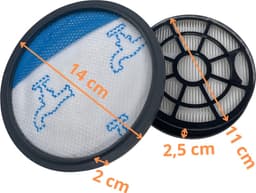 Filter voor Rowenta vervangingsfilter ZR904301 [Set 2] Rowenta Swift Power Cyclonic stofzuiger — thumbnail 2