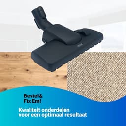 Fixem® - Combi Zuigmond Geschikt voor Miele alle modellen - Stofzuigermond met Kliksysteem groot zuig oppervlak 35mm Sterke kwaliteit - 1 Stuk — thumbnail 3