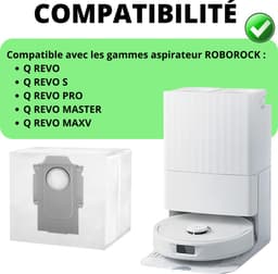 Stofzuigerzak voor Roborock Q REVO / Q REVO S / Q REVO PRO / Q REVO MASTER / Q REVO MAXV [Set 10] Vervangende stofzakken — thumbnail 2