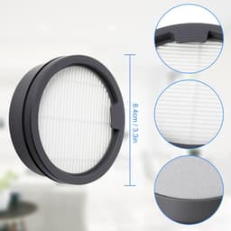 Dailygoods- HEPA-filter 2 stuks - stofzuigerfilter - wasbaar - herbruikbaar - compatibel met Dreame H12 Dual/M12/H13 Pro - hoogwaardige materialen — thumbnail 2