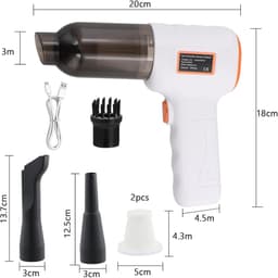 Kruimeldief draadloos - Handstofzuiger - Autostofzuiger - Accessoireset — thumbnail 5