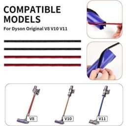 Compatibel met Dyson V8/V10/V11: 4 pluche strips + schroevendraaier — thumbnail 3