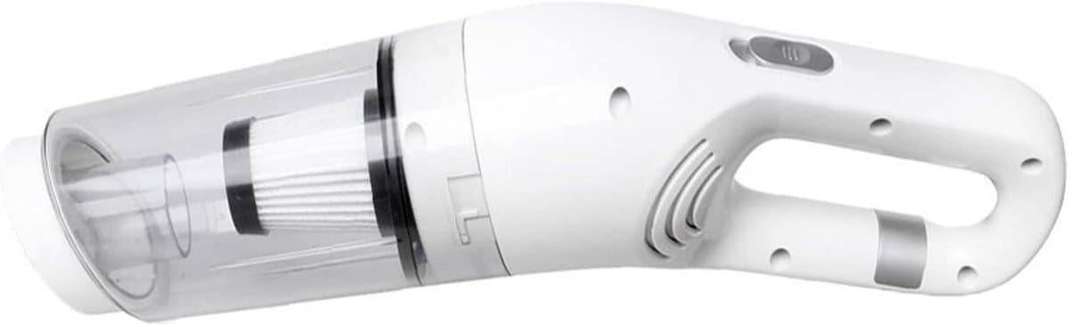 Draagbare Kruimeldief - Mini Stofzuiger - Auto Interieur - Draadloos Opladen - 2x2000mAh Batterij - Wit — afbeelding 1