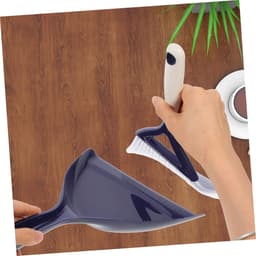 Mini Bezem Stofblik - Stoffer en Blik Set - Bureau Reinigen - Draagbare Handheld Design — thumbnail 2