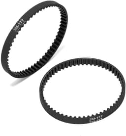 Stofzuiger Riemen - Aandrijfriemen Vervanging - Stofzuiger Onderhoud - V-vorm Rubber - 4 stuks - Zwart — thumbnail 3