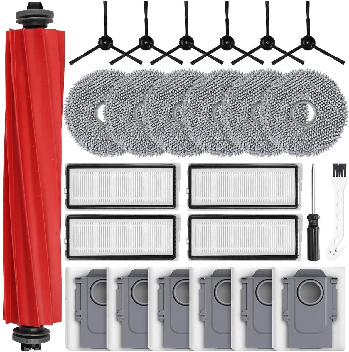 Allecto - Robotstofzuiger Accessoires - 25-delige Set - Perfecte Passvorm - Geschikt voor Roborock Qrevo Pro/S - Inclusief Filters - Hoogwaardig — afbeelding 1