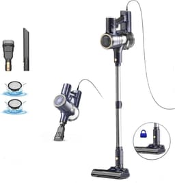 Steelstofzuiger - Handstofzuiger - Huis Schoonmaken - 6-in-1 Accessoires - 600W Vermogen - Blauw — thumbnail 5