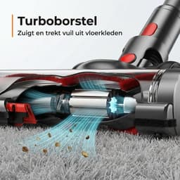 Zedar S900 Steelstofzuiger draadloos 300Watt met 4 verschillende opzetstukken - Draadloze stofzuiger - zonder zak op accu- Vacuum cleaner — thumbnail 4