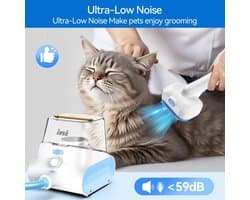 P30 Hondenverzorging - Vacuüm - Ultra-Low Noise - Pet - Stofzuiger - Grooming Kits - met 4,5L Grote Capaciteit Stofbox - Huisdier - Wit