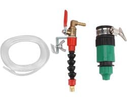 Snijmachine Stofverwijderaar - Watersproeier Systeem - Stofvrij Werken - Instelbaar Watervolume - 5m Waterslang - Zilver
