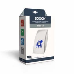 SQOON® (SQ13) Stofzuigerzakken geschikt voor Miele GN - Gelijk aan model: 9917730 - High Filtration voor optimale stofopname en schone uitblaaslucht — thumbnail 1