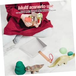 Kleine Stoffer - Stoffer en blik - Snel opruimen - Met handvat - 21.5 cm - Multicolor — thumbnail 3