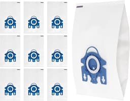 Stofzuigerzakken -Geschikt voor Miele Classic C1, Complete C2 & C3 - 10 Stuks - 3D AirClean Efficiëntie - Inclusief Zelfsluitende Hygiënesluiting - Vervanging voor S400, S2, S5, S8 Series - Type 10123210 — thumbnail 1