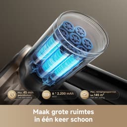 Dreame R10s Lite 3-in-1 steelstofzuiger Batterij/Accu Droog HEPA Zakloos 0,5 l 250 W Zwart 2,2 Ah — thumbnail 5