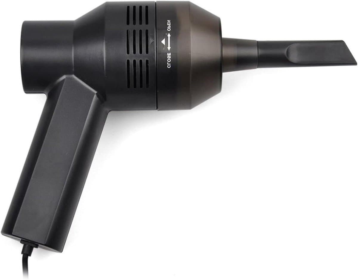 Mini Stofzuiger - Computer Reiniger - Bureau Schoonmaken - USB Aangedreven - 20.9 cm - Zwart — afbeelding 1
