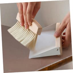 Mini Schoonmaakset - Borstel Stofblik - Bureau Reinigen - Compact Ontwerp - 15.5 cm - Wit — thumbnail 2