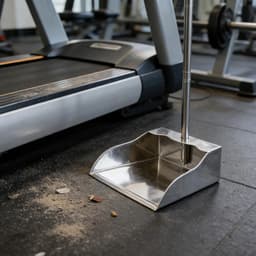 Roestvrijstalen Stofblik - Lange Steel - Stof Vangen - Ergonomisch Antislip Handvat - 75 cm - Metaal — thumbnail 3