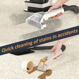 Tapijtreiniger – Vlekverwijderaar – Spot Cleaner – Tapijtreiniger Handheld – Stofzuiger Voor Stoffering – 750W Krachtige Motor – Compact Draagbaar Design — thumbnail 4