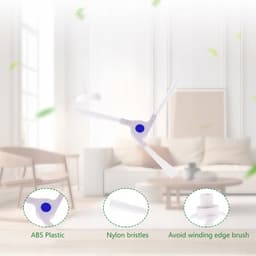 2x Witte Zijborstels voor Ecovacs X2/X2 Pro/X2 Omni Robotstofzuiger — thumbnail 3