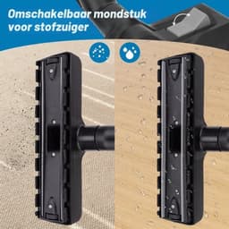 Universeel 35 mm/32 mm stofzuigermondstuk vloerzuigmond omschakelbaar nat/droog mondstuk tapijtborstelkop aansluitadapter compatibel met — thumbnail 3