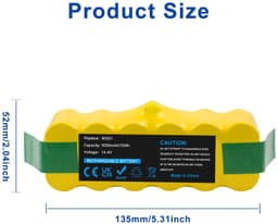 Stofzuigeraccu - 14,4 V - 5000 mAh - Ni-MH — thumbnail 4