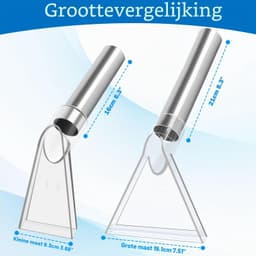 Bekledingsreiniger - Met 2 adapters - RVS buis — thumbnail 3