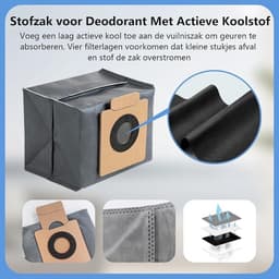 29-delige accessoireset voor Eufy X10 Pro Omni robotstofzuiger – 2 hoofdborstels, 6 zijborstels, 4 HEPA-filters, 6 stofzakken met actieve kool, 8 dweilpads, 2 reinigingsborstels en schroevendraaier — thumbnail 2