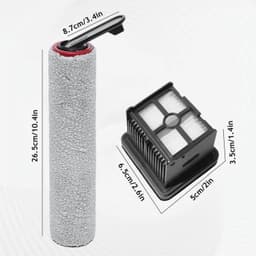 Vervangingsonderdelenset geschikt voor Dreame H15 Pro / H15 Mix / H12 Pro FlexReach / H15 Pro FoamWash / H15S / H12 Pro FlexLite nat- en droogstofzuigers, inclusief 2 rolborstels + 2 filters + 1 reinigingsborstel. — thumbnail 2